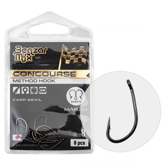 Carlige Benzar - Concourse Method Carp Devil Nr. 12