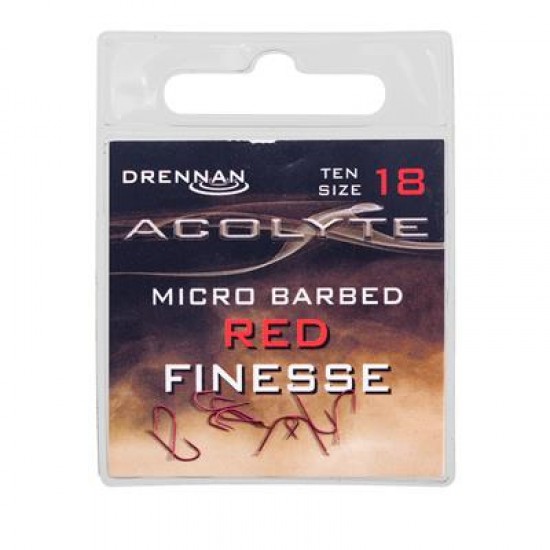 Carlige Drennan - Acolyte Red Finesse Nr. 18