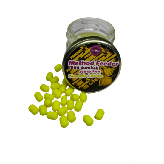 Pop-up FeederX - Method Feeder Mini Dumbell Ananas si Betaina Galben