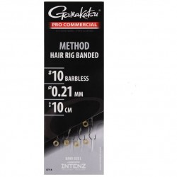 Carlige Legate Gamakatsu - Method Hair Rig Band Mono Nr. 10 Barbless Carlige Legate Gamakatsu - Method Hair Rig Band Mono Nr. 10 Barbless