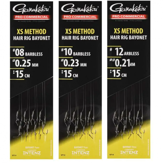 Carlige Legate Gamakatsu - XS Method Hair Rig Bayonet Mono Nr. 10 Barbless Carlige Legate Gamakatsu - XS Method Hair Rig Bayonet Mono Nr. 10 Barbless
