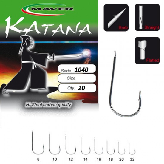 Carlige Maver - Katana 1040 Nichel Nr.18 Carlige Maver - Katana 1040 Nichel Nr.18