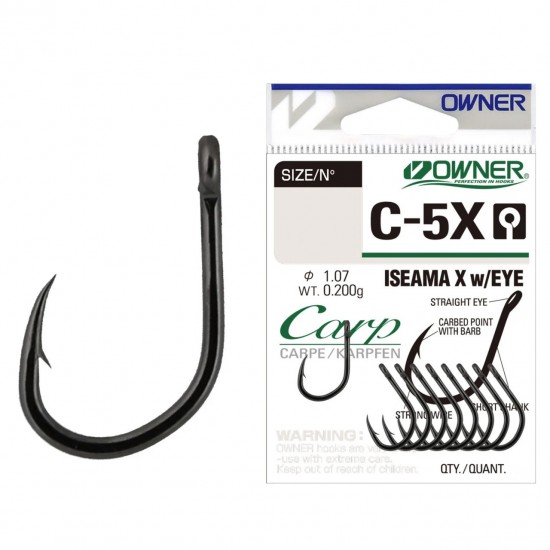 Carlige Owner - C-5X Carp Iseama X Nr. 8 Carlige Owner - C-5X Carp Iseama X Nr. 8