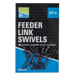 Vartej Preston - Vartej Dublu cu Agrafa Preston Double Feeder Link Swivels, 8buc/plic Vartej Preston - Vartej Dublu cu Agrafa Preston Double Feeder Link Swivels, 8buc/plic