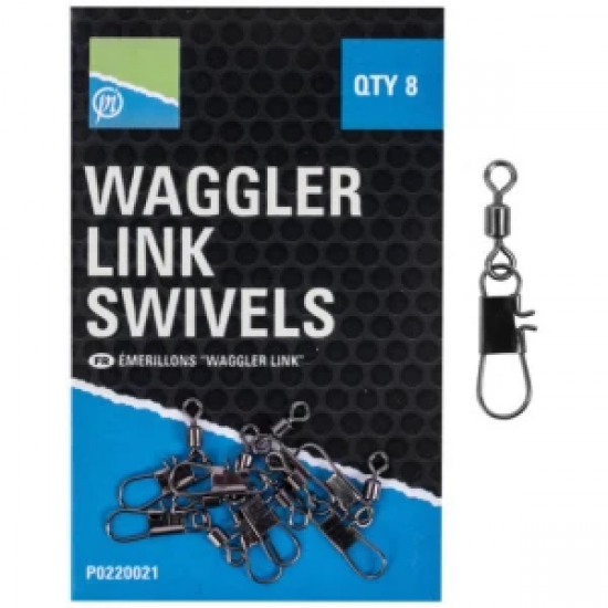 Vartej Preston - Agrafa cu Vartej Preston Waggler Link Swivels, 8buc/plic Vartej Preston - Agrafa cu Vartej Preston Waggler Link Swivels, 8buc/plic