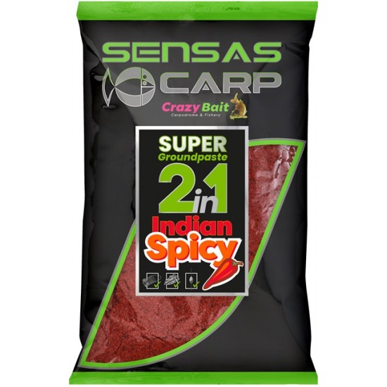 Sensas - Pasta Super Groundpaste 2in1 Indian Spicy 1kg