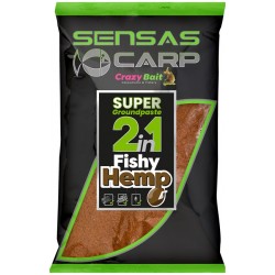 Sensas - Pasta Super Groundpaste 2in1 Fishy Hemp 1kg