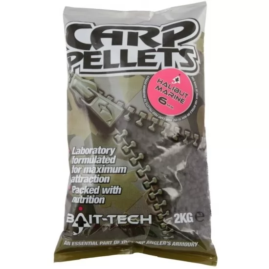 Bait-Tech Halibut Carp Feed Pellets 4mm - 2kg Bait-Tech Halibut Carp Feed Pellets 4mm - 2kg