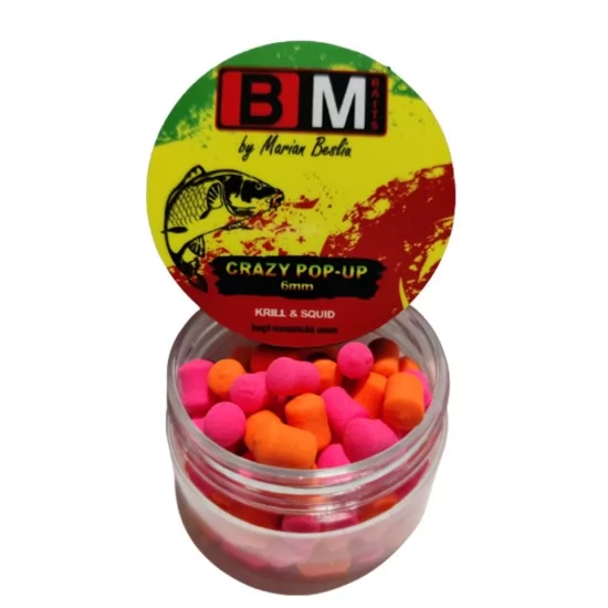 BM Baits Crazy Pop-up Krill & Squid 6mm BM Baits Crazy Pop-up Krill & Squid 6mm