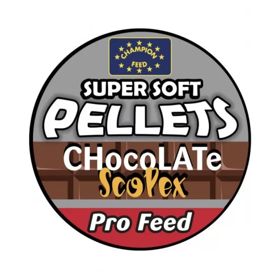 Pelete Moi Champion Feed - Pro Feed Super Soft Pellets Chocolate Scopex 6mm Pelete Moi Champion Feed - Pro Feed Super Soft Pellets Chocolate Scopex 6mm