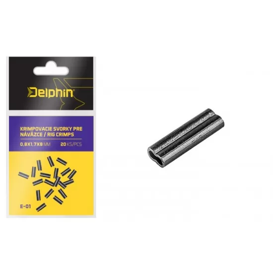 Bride Duble Delphin - Crimps 0.8mm Bride Duble Delphin - Crimps 0.8mm