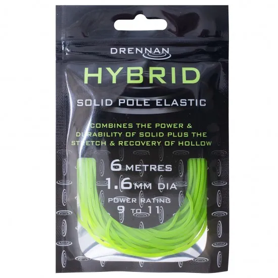 Elastic Rubeziana Drennan - Hybrid Elastic 1.6mm Green 6m Elastic Rubeziana Drennan - Hybrid Elastic 1.6mm Green 6m