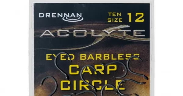 Angelhaken Grobfischen Drennan Acolyte Karpfen-Haken – Circle Haken, Barbless, Alle Größen Verfügbar Angeln Haken