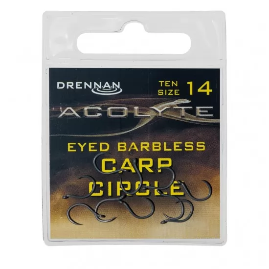 Carlige Drennan - Acolyte Carp Circle Barbless Nr. 14