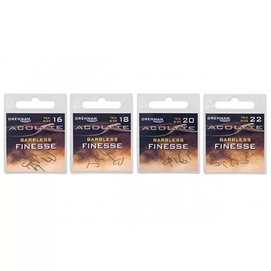 Carlige Drennan - Acolyte Finesse Barbless Nr. 20