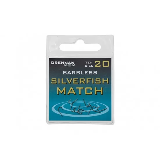 Carlige Drennan - Silverfish Match Barbless Nr. 20 Carlige Drennan - Silverfish Match Barbless Nr. 20