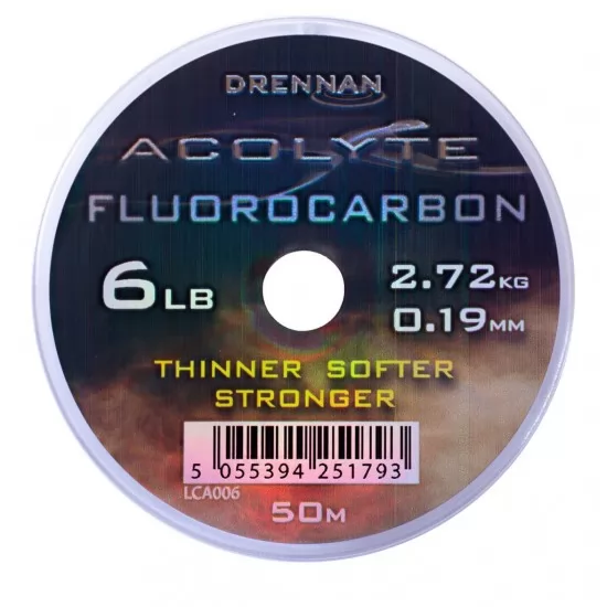 Fir Fluorocarbon Drennan - Acolyte Fluorocarbon 0.19mm Fir Fluorocarbon Drennan - Acolyte Fluorocarbon 0.19mm