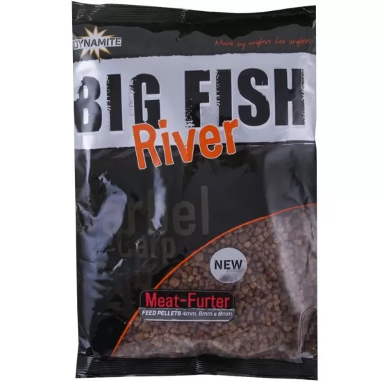 Pelete Dynamite Baits Mix - Big Fish River Meat Furter 1.8kg Pelete Dynamite Baits Mix - Big Fish River Meat Furter 1.8kg