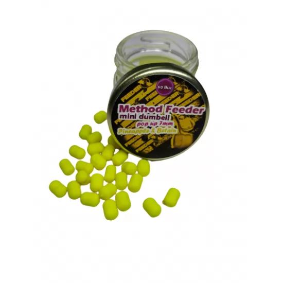 Pop-up FeederX - Method Feeder Mini Dumbell Ananas si Betaina Galben Pop-up FeederX - Method Feeder Mini Dumbell Ananas si Betaina Galben