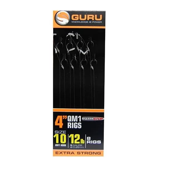 Guru 4" QM1 Nr.14 Hair Rigs With Speed Stop Guru 4" QM1 Nr.14 Hair Rigs With Speed Stop