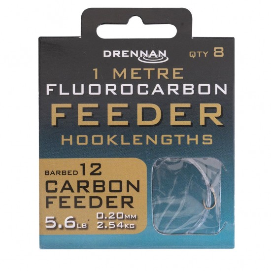 Drennan - Carlige Legate Fluoro Carbon Feeder Nr. 12