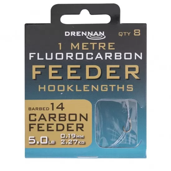 Drennan - Carlige Legate Fluoro Carbon Feeder Nr. 14 Drennan - Carlige Legate Fluoro Carbon Feeder Nr. 14