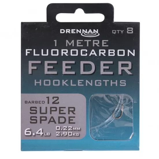 Drennan - Carlige Legate Fluoro Super Spade Nr. 12 Drennan - Carlige Legate Fluoro Super Spade Nr. 12
