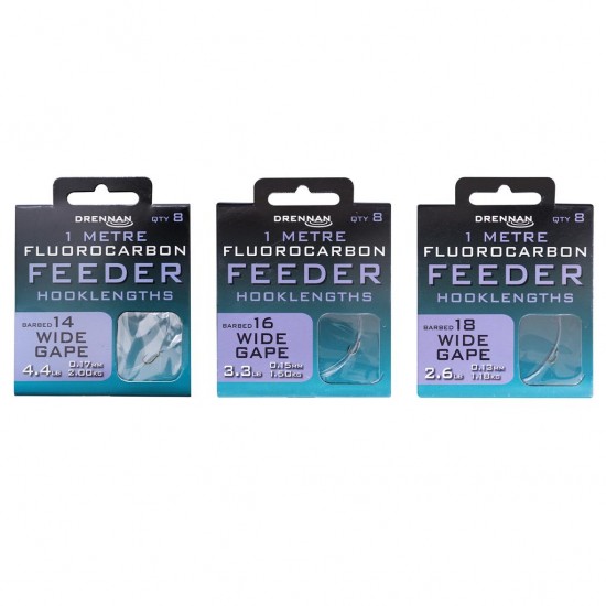 Drennan - Carlige Legate Fluoro Wide Gape  Nr. 14