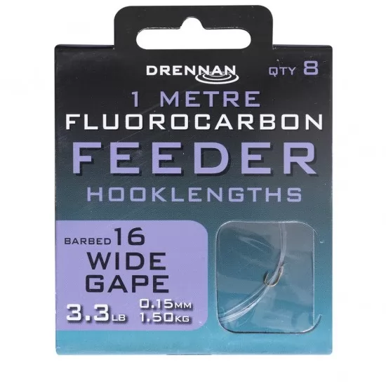 Drennan - Carlige Legate Fluoro Wide Gape Nr. 16 Drennan - Carlige Legate Fluoro Wide Gape Nr. 16