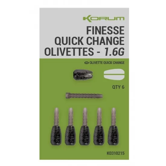 Plumb Culisant Korum - Finesse Quick Change Olivettes 1.6g
