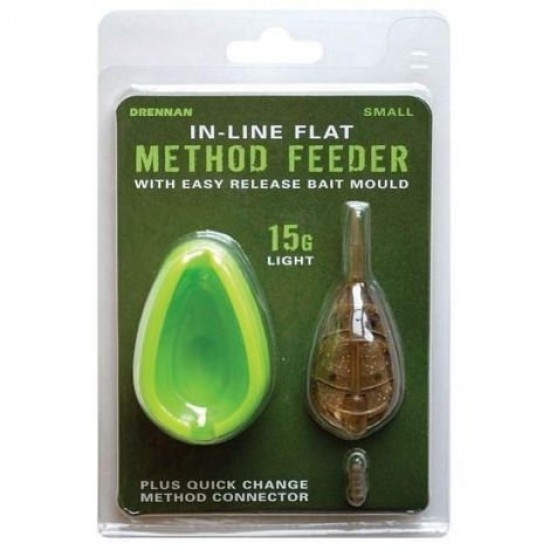 Momitor method si matrita - Drennan In-Line Flat Method Feeder & Mould Small 15G