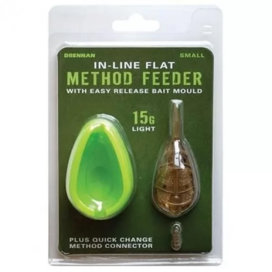 Momitor method si matrita - Drennan In-Line Flat Method Feeder & Mould Small 15G Momitor method si matrita - Drennan In-Line Flat Method Feeder & Mould Small 15G