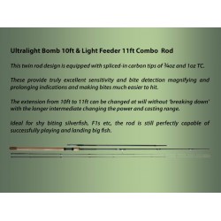 Lanseta - Drennan Ultralight Bomb / Light Feeder 10-11ft (3.00-3.35m) Lanseta - Drennan Ultralight Bomb / Light Feeder 10-11ft (3.00-3.35m)