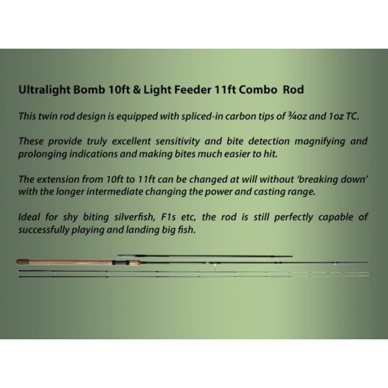 Lanseta - Drennan Ultralight Bomb / Light Feeder 10-11ft (3.00-3.35m)