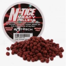 Bait-Tech N-tice Meaty Hooker Pellets  125ml  Bait-Tech N-tice Meaty Hooker Pellets  125ml