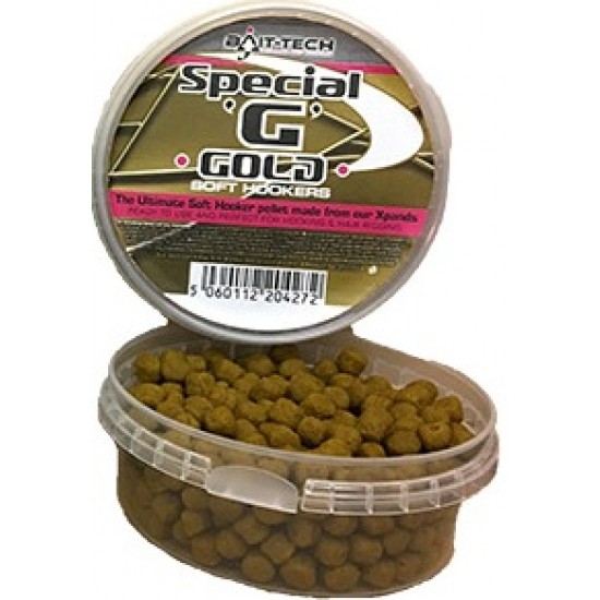 Bait-Tech Special G Gold Soft Hook Pellets 6mm Bait-Tech Special G Gold Soft Hook Pellets 6mm