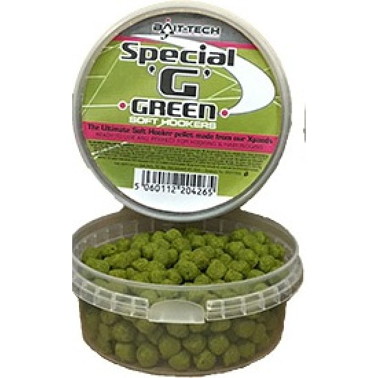 Bait-Tech Special G Green Soft Hook Pellets 6mm Bait-Tech Special G Green Soft Hook Pellets 6mm