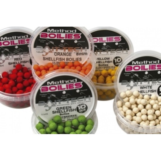 Bait-Tech White Shellfish Boilies 10mm 