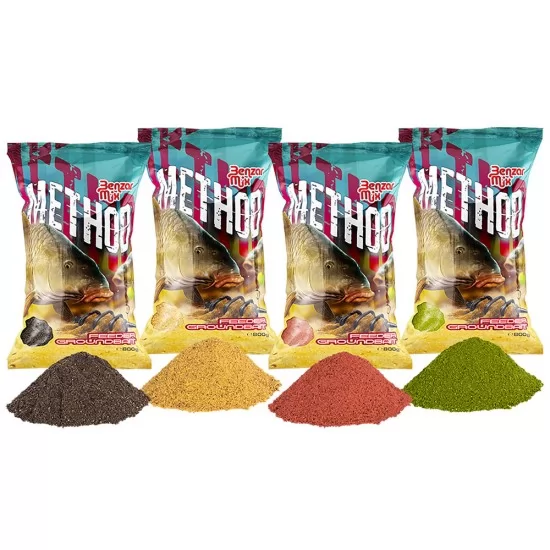 Benzar Mix Serie Method Nada Black Halibut 800g Benzar Mix Serie Method Nada Black Halibut 800g