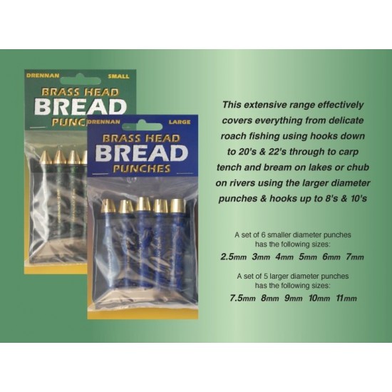 Preducele cu cap din alama - Drennan Brass Head Bread Punches - Small 