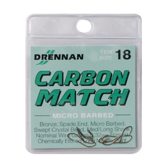 Carlig Drennan Carbon Match Nr.14