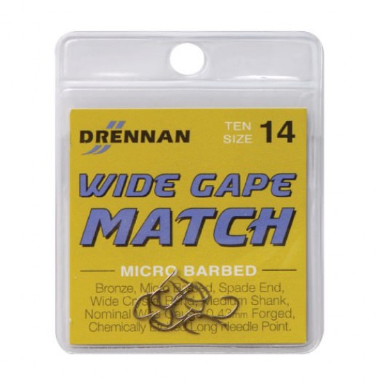 Carlig Drennan Wide Gape Match Nr.14 25buc