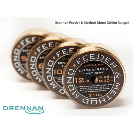 Drennan Feeder and Method Mono 250m - Fir Monofilament Scufundator 0.181mm