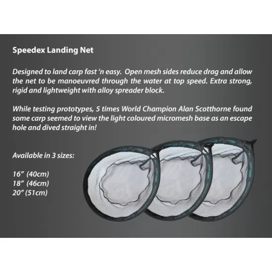 Cap Minciog Drennan Speedex Carp 18" - 46cm. Cap Minciog Drennan Speedex Carp 18" - 46cm.