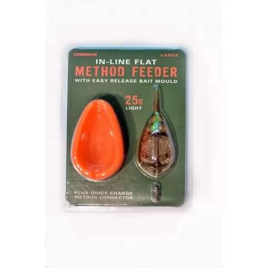 Momitor method si matrita - Drennan In-Line Flat Method Feeder & Mould Large 25G Momitor method si matrita - Drennan In-Line Flat Method Feeder & Mould Large 25G