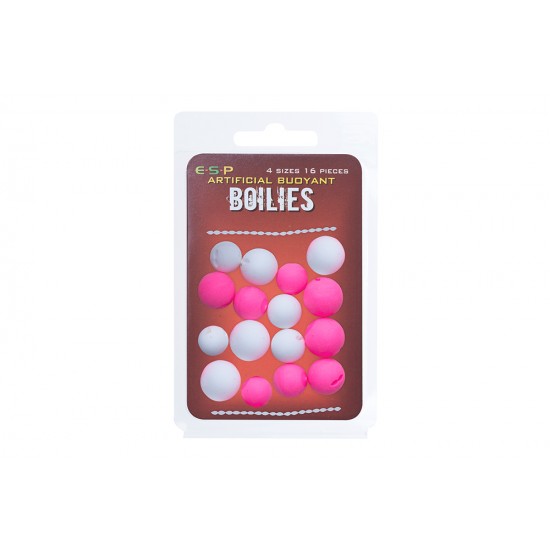 ESP - Artificial Boilies Flotant Roz si Alb