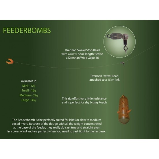 Set Momitoare pentru viermi -Drennan Feederbomb Blistered 35Gr