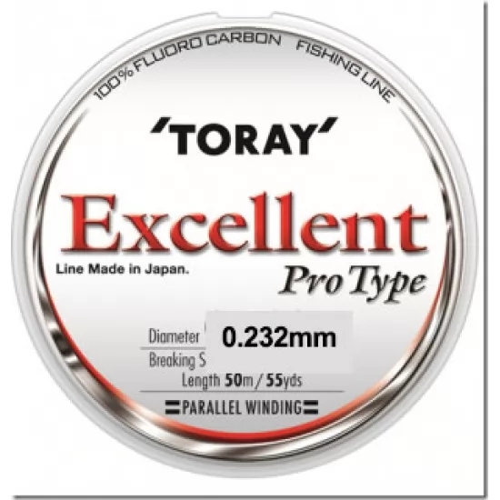 Fir Fluorocarbon TORAY Excellent 0.232 mm Fir Fluorocarbon TORAY Excellent 0.232 mm