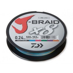 Fir Textil Daiwa - J-Braid x8 Multicolor 0.13mm 150m Fir Textil Daiwa - J-Braid x8 Multicolor 0.13mm 150m