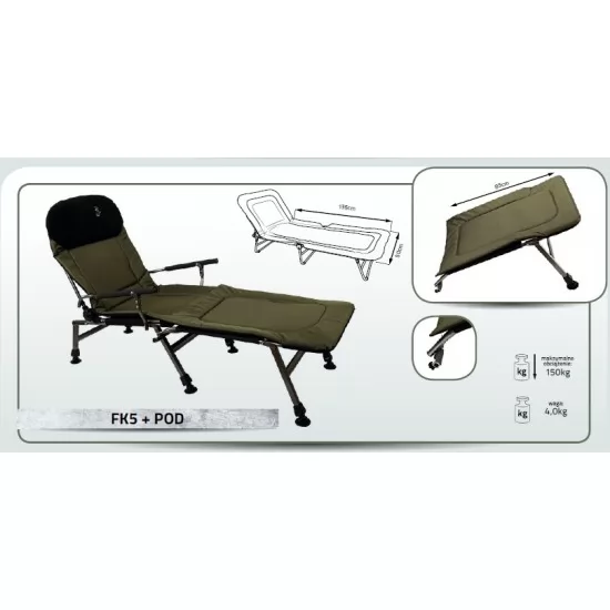 Cuzo - Scaun Pescuit FK5 + Extensie
